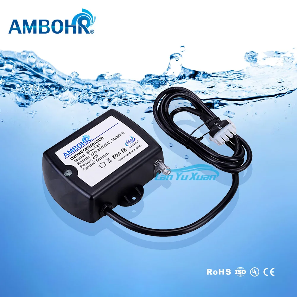 

AMBOHR SPA-124 110V 100mg US Plug for Cold Plunge Water Filter Ozone Generator Spa