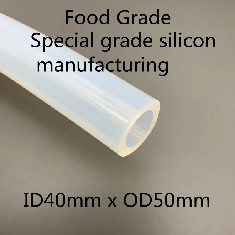 1M Transparent Flexible Silicone Tubing ID 40mm OD 50mm Food Grade Tube Pipe Temperature Resistance Nontoxic
1M Transparent Flexible Silicone Tubing ID 40mm OD 50mm Food Grade Tube Pipe Temperature Resistance Nontoxic