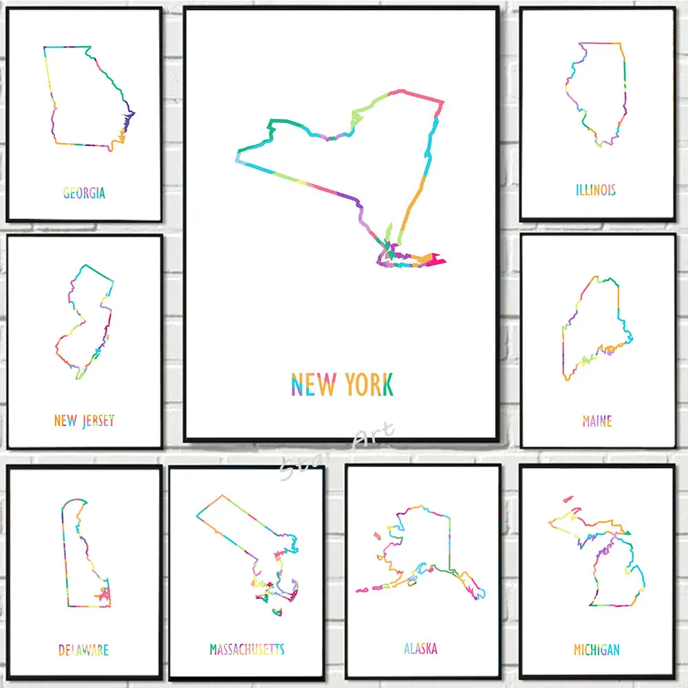 America Map Abstract Poster Print City Map New York Alaska Michigan Canvas Painting Wall Art Picture For Living Room Home Decor
America Map Abstract Poster Print City Map New York Alaska Michigan Canvas Painting Wall Art Picture For Living Room Home Decor