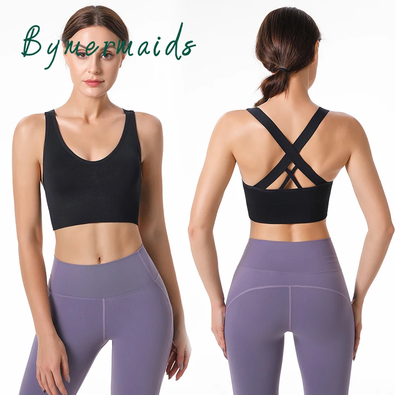 Bymermaids️ Sexy Cross Back Sports Bra Wireless Push Up Bra for Women Yoga Bra Top Fitness Running Shockproof Brassiere Crop Top
Bymermaids️ Sexy Cross Back Sports Bra Wireless Push Up Bra for Women Yoga Bra Top Fitness Running Shockproof Brassiere Crop Top