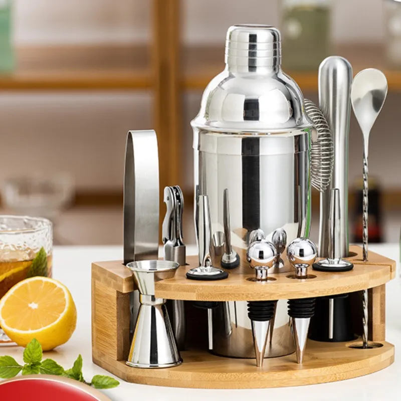 Stainless steel cocktail mixing equipment set,complete set of bar mixing tools,cocktail shake glass
Stainless steel cocktail mixing equipment set,complete set of bar mixing tools,cocktail shake glass