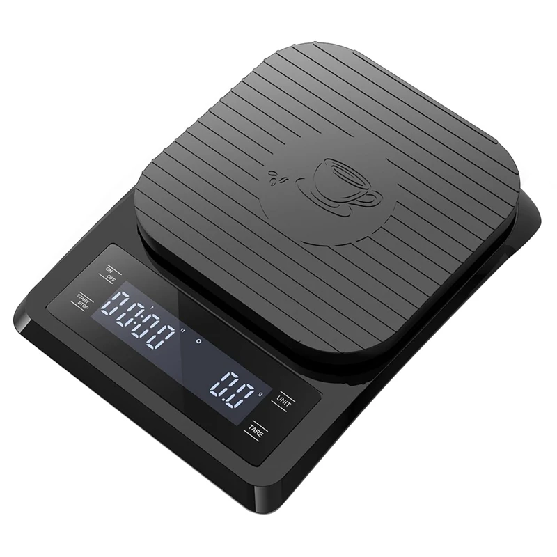 1 PCS Digital Coffee Scale With Timer - Espresso Scale Black Plastic For Pour Over Drip Maker 0.1G High Precision Scale
1 PCS Digital Coffee Scale With Timer - Espresso Scale Black Plastic For Pour Over Drip Maker 0.1G High Precision Scale
