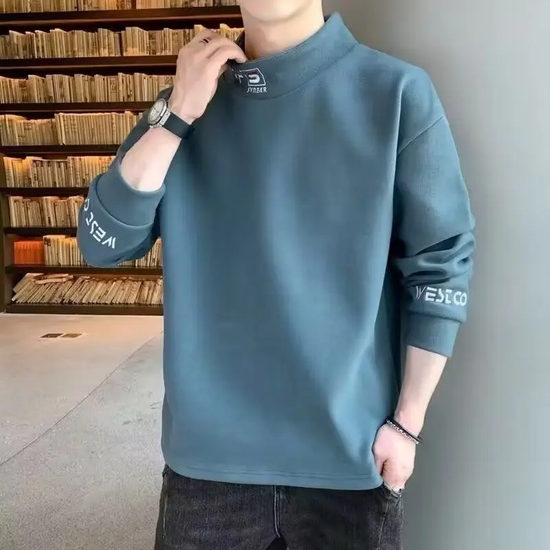 Half-high-necked double-sided velvet long-sleeved plus velvet warm padded sweater in autumn and winter Customised T-shirts 2037
Half-high-necked double-sided velvet long-sleeved plus velvet warm padded sweater in autumn and winter Customised T-shirts 2037