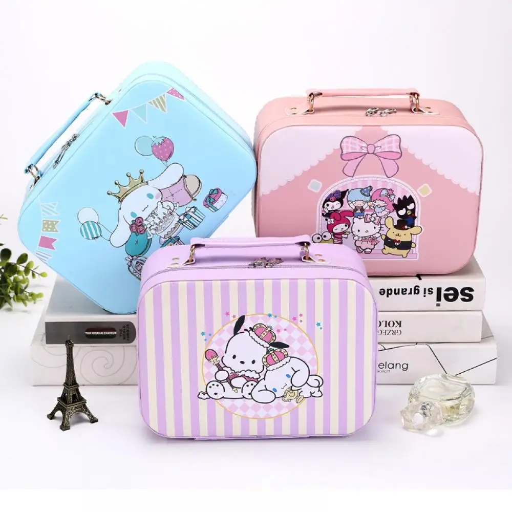Hello Kitty Pochacco Suitcase Cosmetic Case Sanrioed Kawaii Anime High Capacity Storage Makeup Bags Portable Travel Outdoor Gift
Hello Kitty Pochacco Suitcase Cosmetic Case Sanrioed Kawaii Anime High Capacity Storage Makeup Bags Portable Travel Outdoor Gift