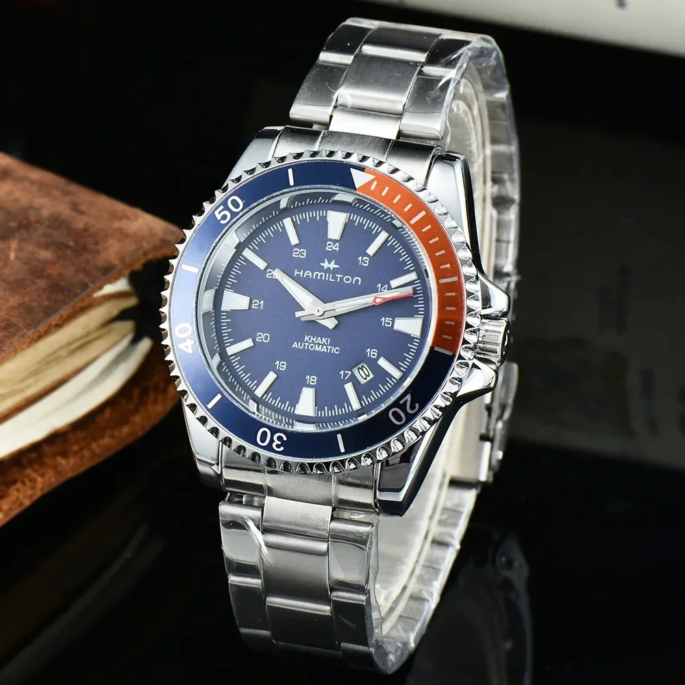 Hamilton- Men's Luxury Brand Quartz Watch Leisure Sports Leather with Calendar Waterproof Men's Quartz Clock Watch
Hamilton- Men's Luxury Brand Quartz Watch Leisure Sports Leather with Calendar Waterproof Men's Quartz Clock Watch