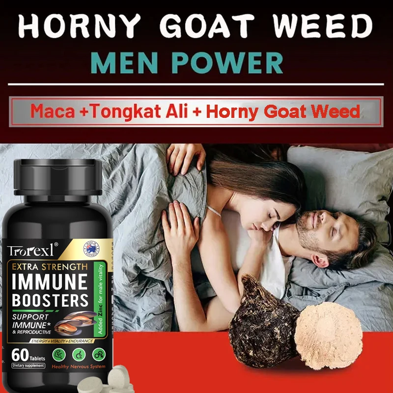 

Tongkat Ali, Horny Goat Weed Tablets, Endurance Enhance, Enhances Immunity, Refreshes Energy, Relieve Fatigue, Muscle Growth
