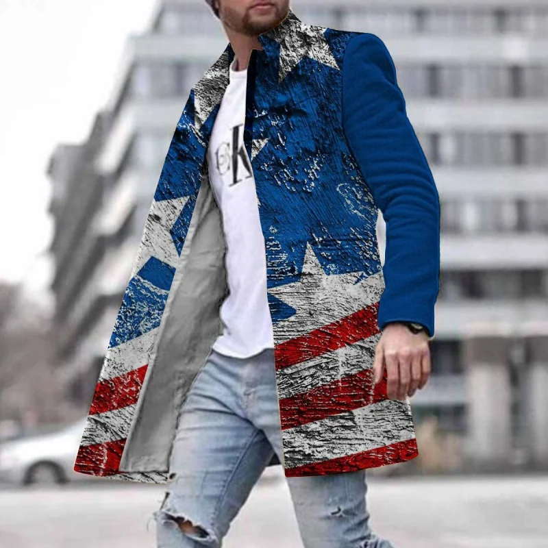 Autumn and Winter New Men's Woolen Stand Collar Mid-Length Coat Popular Woolen Overcoat for Men
Autumn and Winter New Men's Woolen Stand Collar Mid-Length Coat Popular Woolen Overcoat for Men