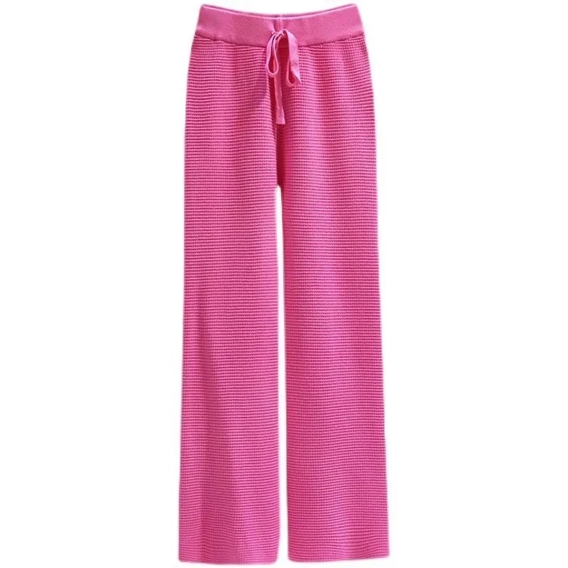Women's Knitted Wide Leg Pants Autumn Winter High Waist Thick Warm Fashion Straight Pants Casual Loose Elegant Trousers Female
Women's Knitted Wide Leg Pants Autumn Winter High Waist Thick Warm Fashion Straight Pants Casual Loose Elegant Trousers Female