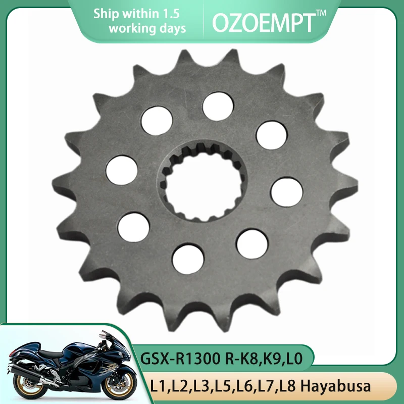 

OZOEMPT 530-18T Motorcycle Front Sprocket Apply to GSX-R1300 R-K8,K9,L0,L1,L2,L3,L5,L6,L7,L8 Hayabusa G R -M0,M1 Hayabusa