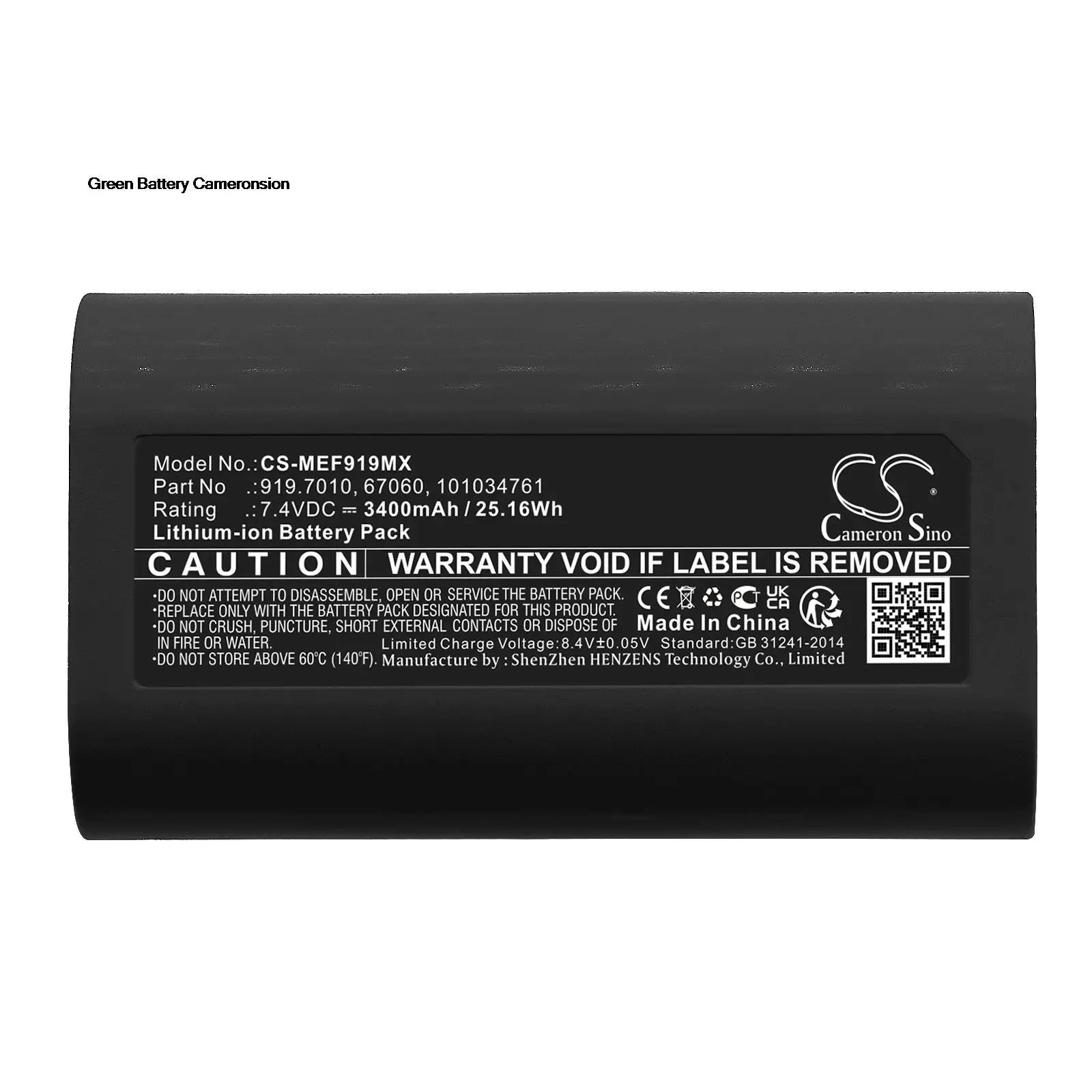 Green Battery 3400mAh Medical Cameron Sino Battery For Medela Freestyle Breast Pump,919.7010,101034761
Green Battery 3400mAh Medical Cameron Sino Battery For Medela Freestyle Breast Pump,919.7010,101034761