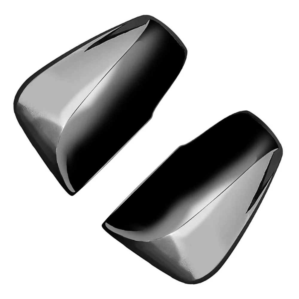 

Bright Black Rearview Side Glass Mirror Cover Trim Frame Side Mirror Caps for Toyota Alphard 2015-2020