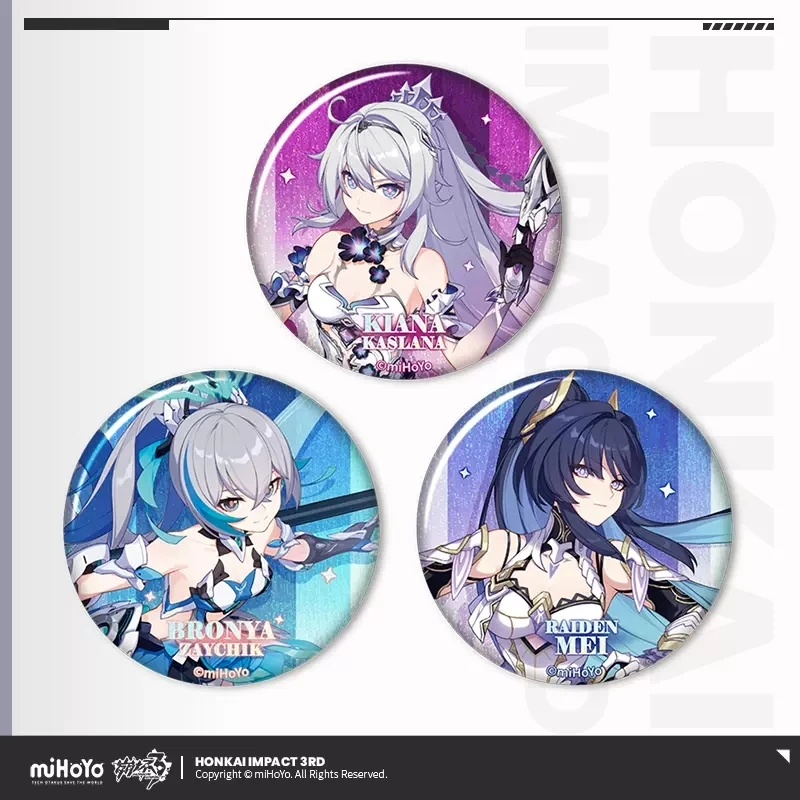 Pre-sale Game Honkai Impact 3 Kiana Bronya Raiden Series Badge Anime Tinplate Pendant Cosplay Fashion Accessories Halloween
Pre-sale Game Honkai Impact 3 Kiana Bronya Raiden Series Badge Anime Tinplate Pendant Cosplay Fashion Accessories Halloween
