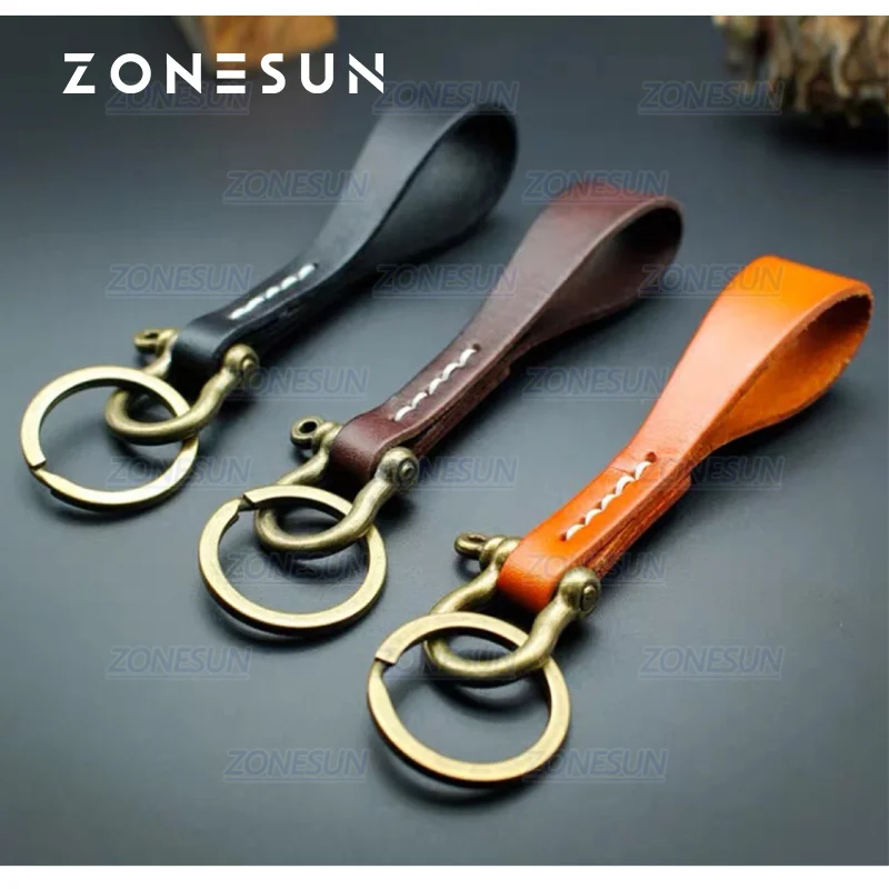 

ZONESUN Custom Key Chain Handmade Key Ring DIY Key Fob Hang Decoration Leather Clicker Punch Die Steel Rule Die Cutting Mould