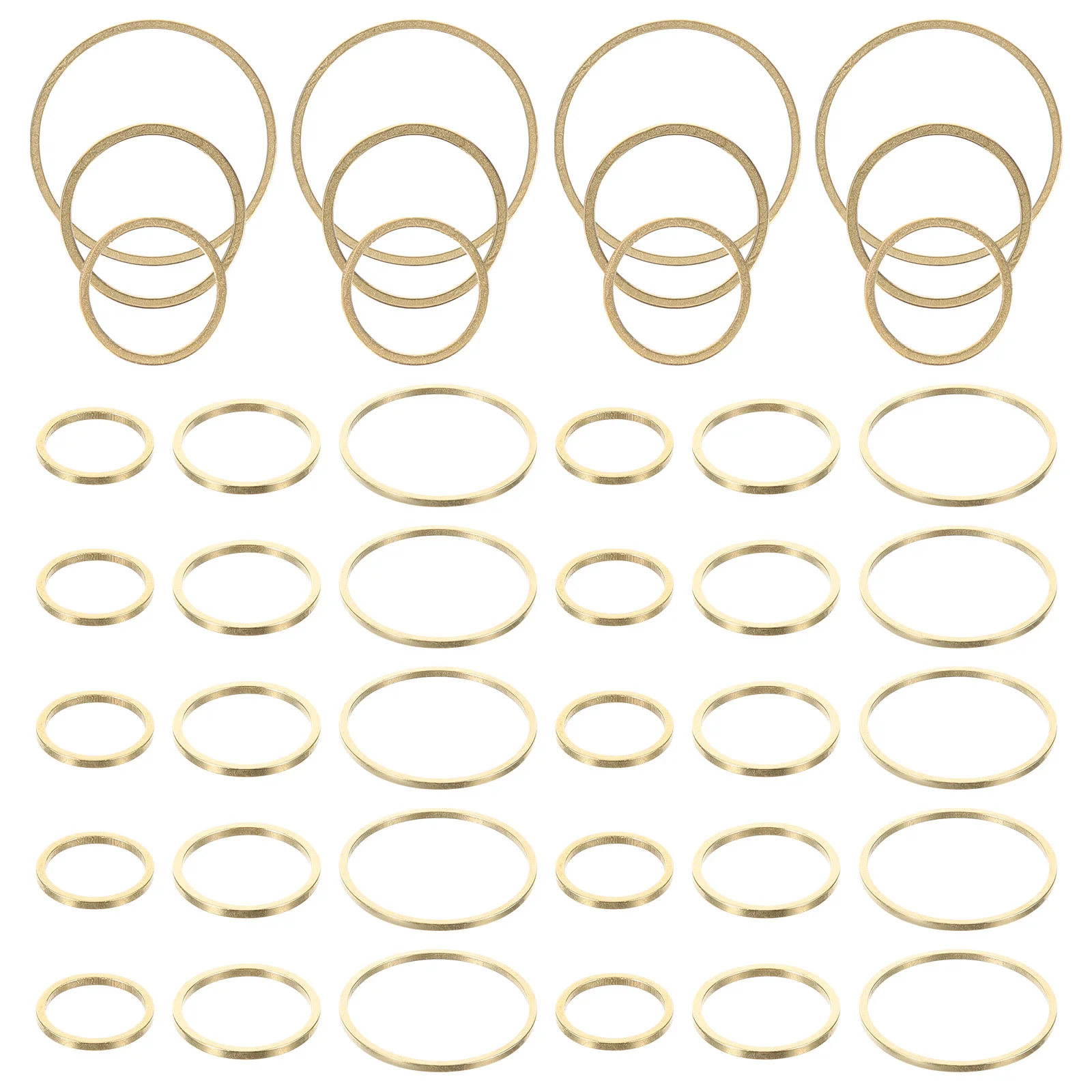 

60pcs Open Back Bezel Pendants Charms Circle Round Shape Frame Pendant Open Back Frame for DIY Jewelry Making Golden