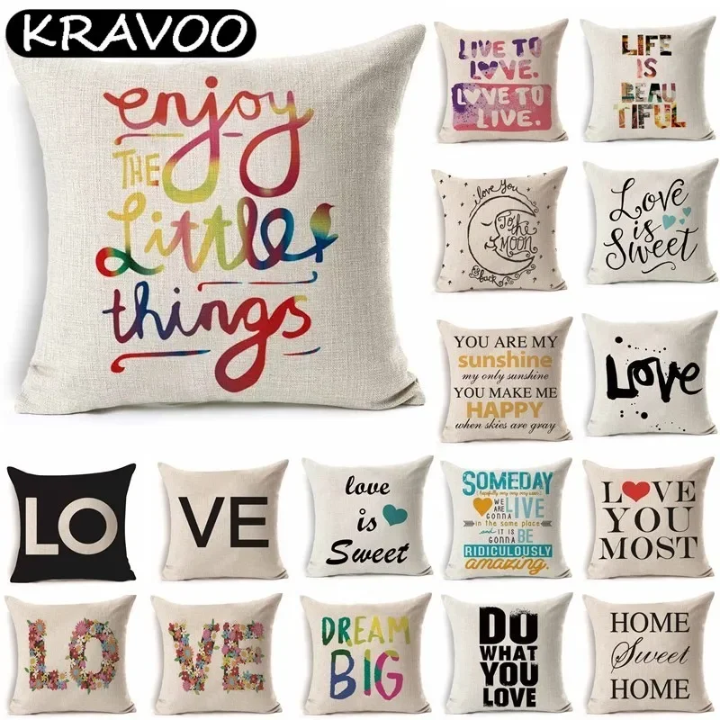 45*45cm Love Letter Pattern Cotton Linen Throw Pillow Cushion Cover Car Home Sofa Decorative Pillowcase funda cojin Home Textile
45*45cm Love Letter Pattern Cotton Linen Throw Pillow Cushion Cover Car Home Sofa Decorative Pillowcase funda cojin Home Textile