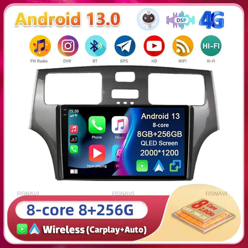 

Android 13 Carplay Auto Car Radio For Lexus ES300 ES330 XV30 ES250 2001-2006 Multimedia GPS Video Player Stereo 2din Head Unit