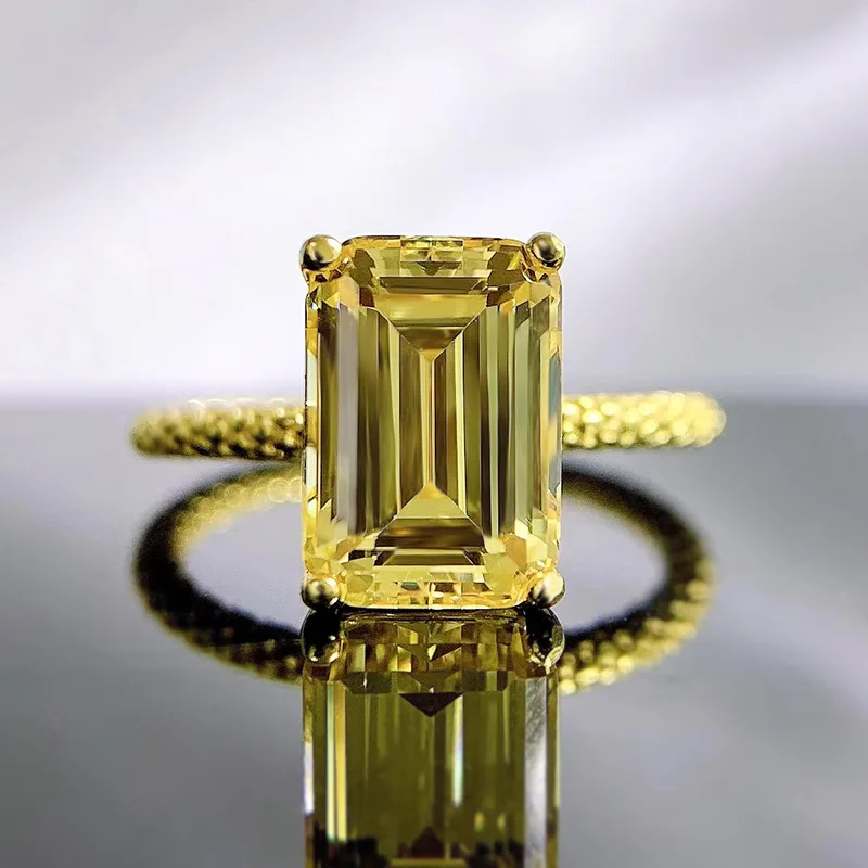 18K Yellow Gold Ring for Women's Jewelry Gift 925 Sterling Silver Citrine 10X7mm AAA Cubic Zirconia Elegant Fine Birthday Party
18K Yellow Gold Ring for Women's Jewelry Gift 925 Sterling Silver Citrine 10X7mm AAA Cubic Zirconia Elegant Fine Birthday Party