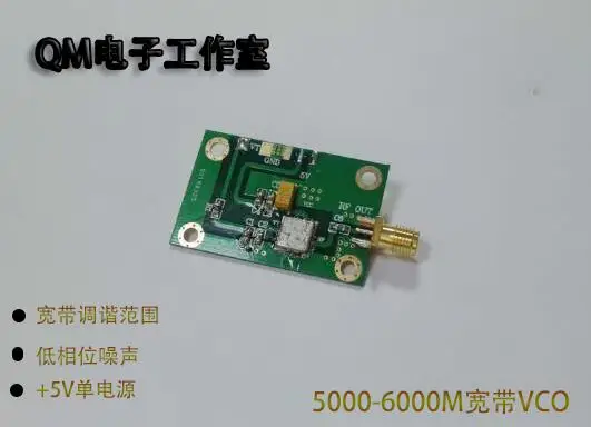 5,8G VCO генератор с контролем напряжения C-band, генератор источника, контролируемый напряжением, точечный Частотный выход
5,8G VCO генератор с контролем напряжения C-band, генератор источника, контролируемый напряжением, точечный Частотный выход