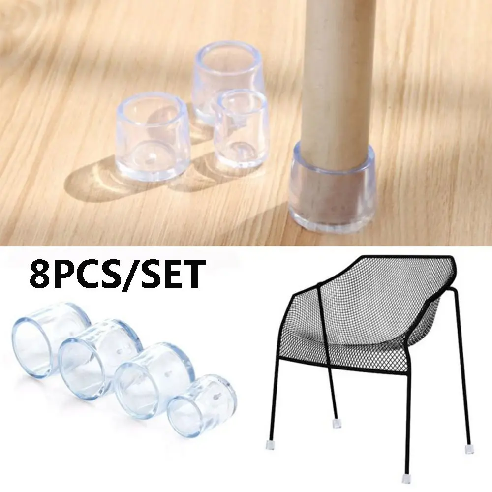 8pcs/set Silicone Chair Leg Caps Feet Pads Furniture Table Covers Socks Floor Protectors Round Bottom Non-Slip Cups
8pcs/set Silicone Chair Leg Caps Feet Pads Furniture Table Covers Socks Floor Protectors Round Bottom Non-Slip Cups