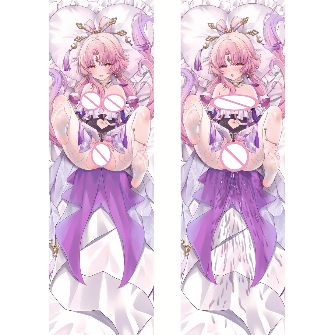 

Новинка 2024, наволочка Honkai Star Rail Fu Xuan フゲン ゲン Anime Dakimakura, двусторонняя наволочка с принтом для обнимания тела, декоративная наволочка