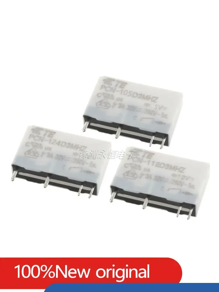 

5PCS/Lot Original New TE Relay PCN-105D3MHZ 5VDC PCN-112D3MHZ 12VDC PCN-124D3MHZ 24VDC 3A Power Relay