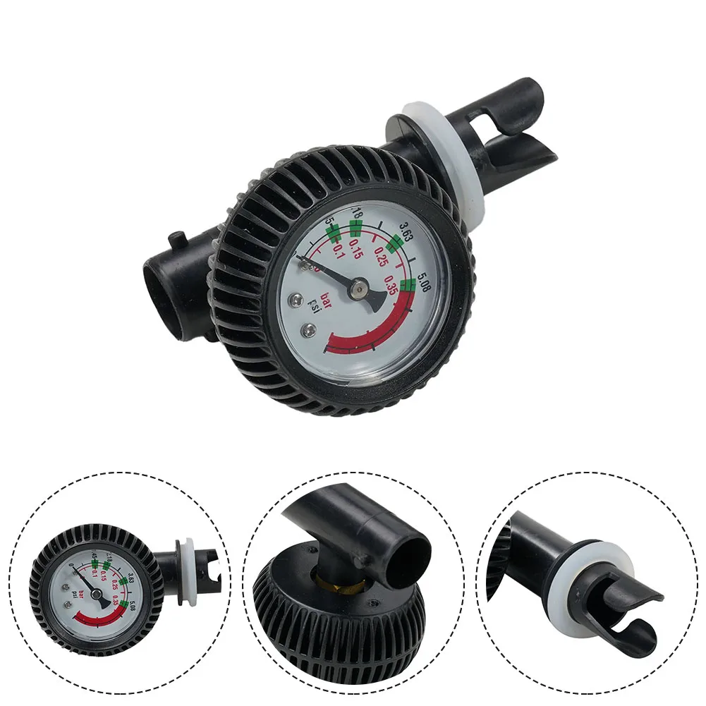 

Air Valve Adapter Inflatable Rowing Rubber Boat Paddle Canoe Kayak Psi Barometer Pressure Gauge Thermometer Air Valve