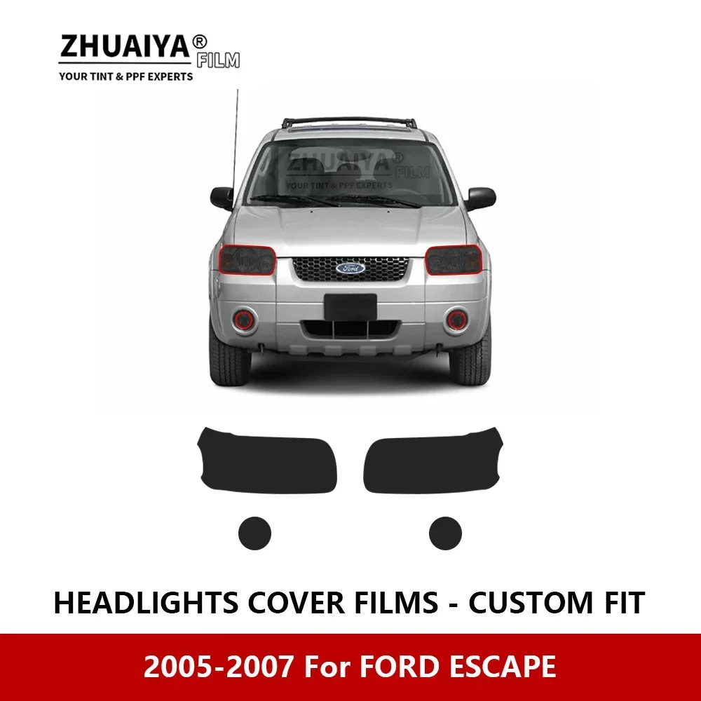 For FORD ESCAPE 2005-2007 Car Exterior Headlight Anti-scratch PPF precut Protective film Repair film Car stickers Accessories 
For FORD ESCAPE 2005-2007 Car Exterior Headlight Anti-scratch PPF precut Protective film Repair film Car stickers Accessories