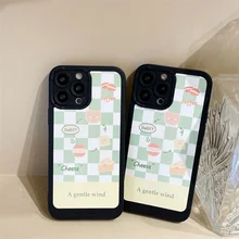 For iphone 11 12 13 Pro Max X XR Xs Max Phone Case Green Checkerboard Cartoon Bear Excellent Texture Lambskin Anti-fall Cover
For iphone 11 12 13 Pro Max X XR Xs Max Phone Case Green Checkerboard Cartoon Bear Excellent Texture Lambskin Anti-fall Cover