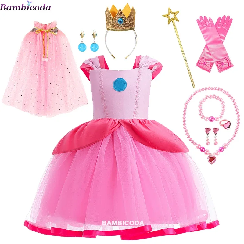 Peach Princess Dress For Girl Halloween Cosplay Costume Children Stage Performance Clothes Kids Birthday Patchwork Ball Gown
Peach Princess Dress For Girl Halloween Cosplay Costume Children Stage Performance Clothes Kids Birthday Patchwork Ball Gown