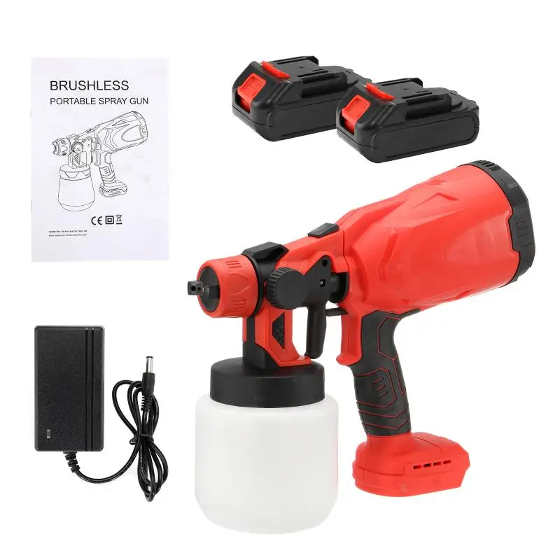 Spray Gun Cordless Electric Paint Sprayer Auto Furniture Woodworking Steel Coating Airbrush Compatible for Makita 18V Battery 
Spray Gun Cordless Electric Paint Sprayer Auto Furniture Woodworking Steel Coating Airbrush Compatible for Makita 18V Battery