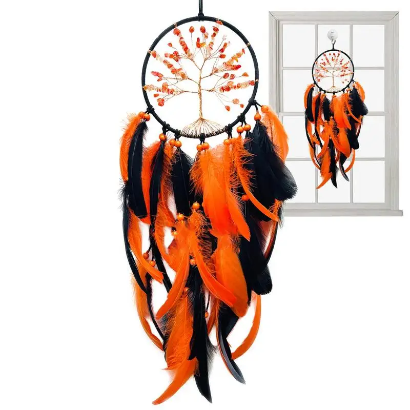 

Feather Dream Catcher Dream Catchers For Bedroom Dreamcatcher With Feathers And Crystal Stones Teen Dorm Room Decor Festival