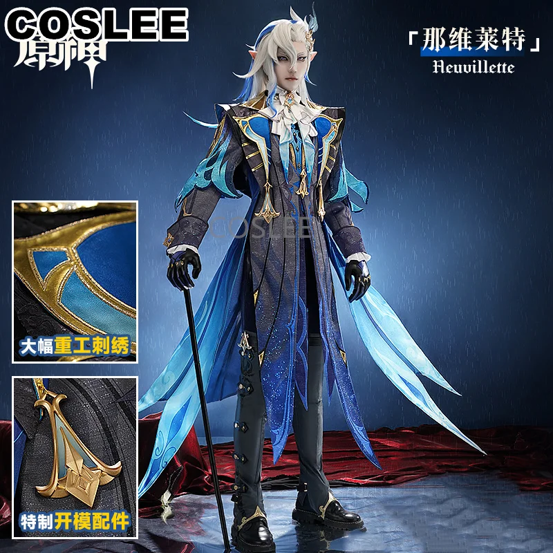 COSLEE Judge Neuvillette Cosplay Costume Genshin Impact Cosplay Handsome Uniform Game Suit Halloween Party Outfit Men S-3XL New
COSLEE Judge Neuvillette Cosplay Costume Genshin Impact Cosplay Handsome Uniform Game Suit Halloween Party Outfit Men S-3XL New