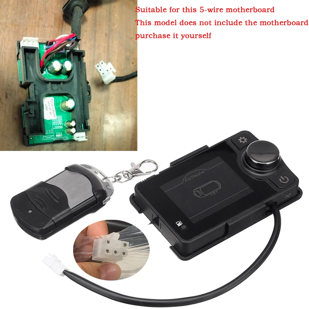 Reliable 12V Car Air Diesel Heater LCD Switch Parking Controller Remote Control 5 wire Suitable for 5 Wires Not 3 Wires
Reliable 12V Car Air Diesel Heater LCD Switch Parking Controller Remote Control 5 wire Suitable for 5 Wires Not 3 Wires