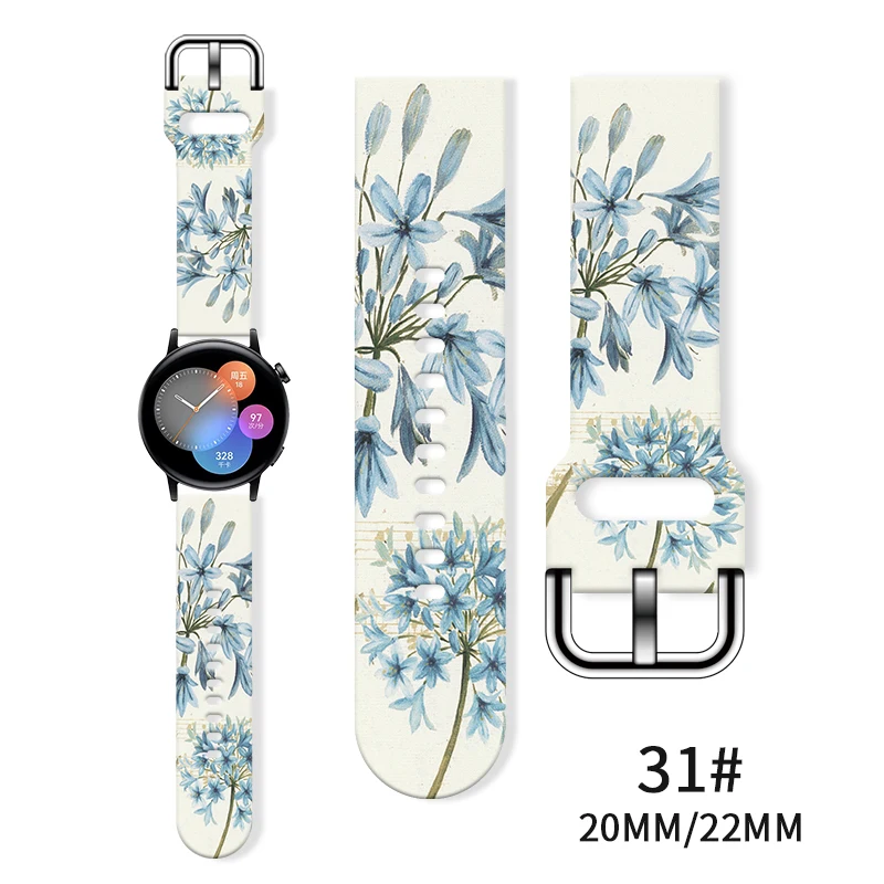 Ремешок 20 мм с принтом для Samsung Galaxy Watch 6/5/4 40 мм 44 мм, спортивный браслет со сменным цветком 22 мм для Amazfit Balance
Ремешок 20 мм с принтом для Samsung Galaxy Watch 6/5/4 40 мм 44 мм, спортивный браслет со сменным цветком 22 мм для Amazfit Balance