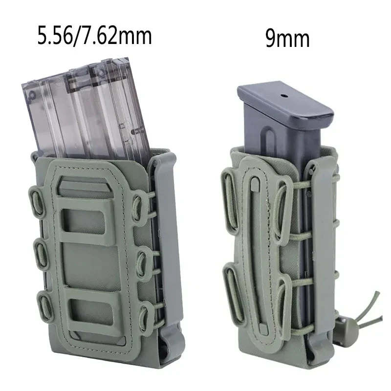 

Hunting MG34 35 5.56 7.62 9mm Magazine Pouch Molle Scorpion Fast Mag Quick Release AR15 Mag Holster Case Box Waist Belt Clip