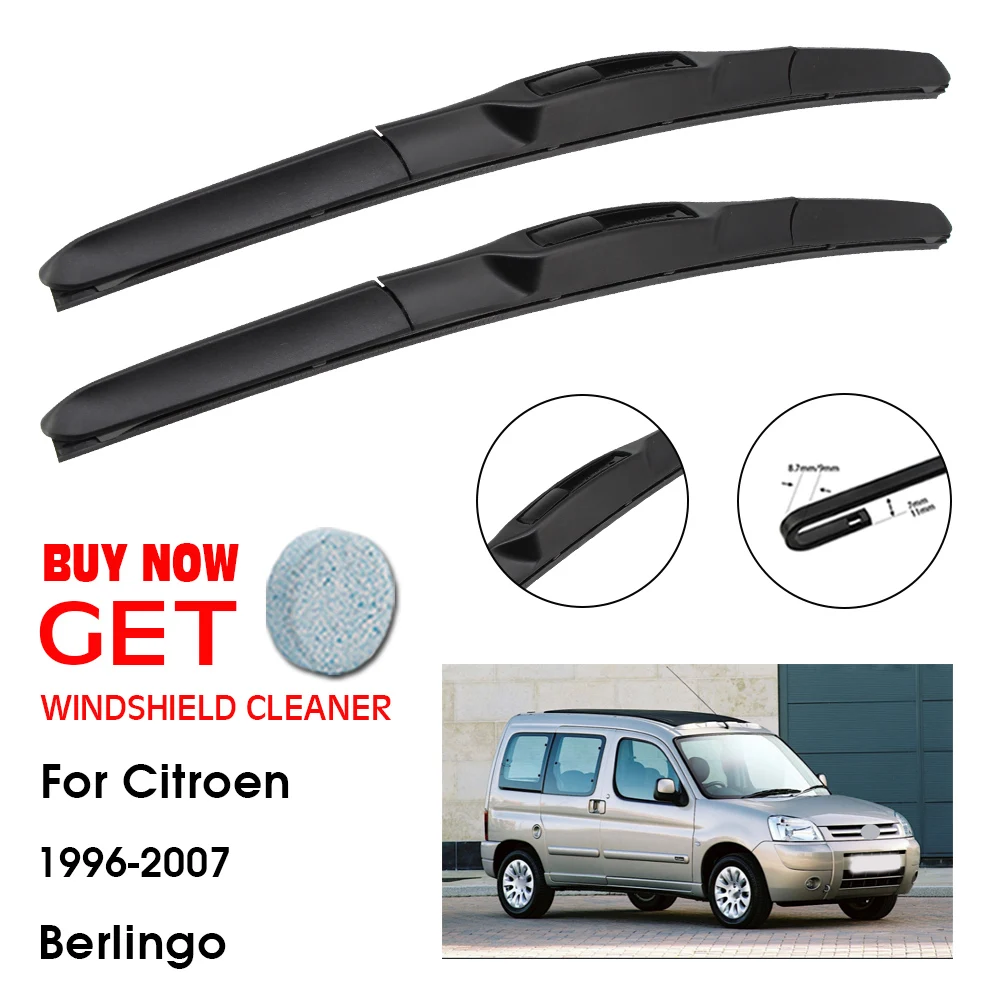 Car Wiper Blade For Citroen Berlingo 22"+21" 1996-2007 Front Window Washer Windscreen Windshield Wipers Blades Accessories
Car Wiper Blade For Citroen Berlingo 22"+21" 1996-2007 Front Window Washer Windscreen Windshield Wipers Blades Accessories