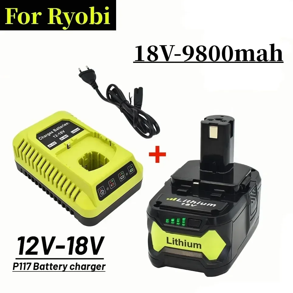 New Replace Ryobi ONE18V Wireless Power Tool BPL1820 P108 P109 P106 RB18L50 RB18L40 Lithium Ion Battery 9800mah 18Vcharger
New Replace Ryobi ONE18V Wireless Power Tool BPL1820 P108 P109 P106 RB18L50 RB18L40 Lithium Ion Battery 9800mah 18Vcharger