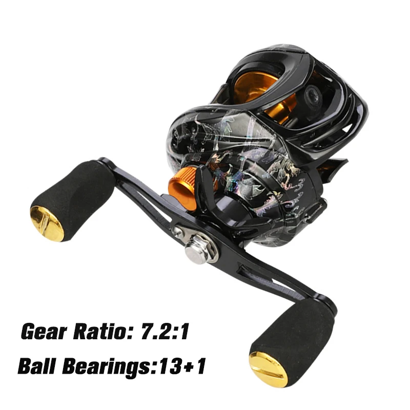 Ultra Light 7.2.1 Gear Ratio Baitcasting Fishing Reel Max Drag 8kg Carp Baitcasting Wheel Carp Fishing Casting Reel Tackle
Ultra Light 7.2.1 Gear Ratio Baitcasting Fishing Reel Max Drag 8kg Carp Baitcasting Wheel Carp Fishing Casting Reel Tackle