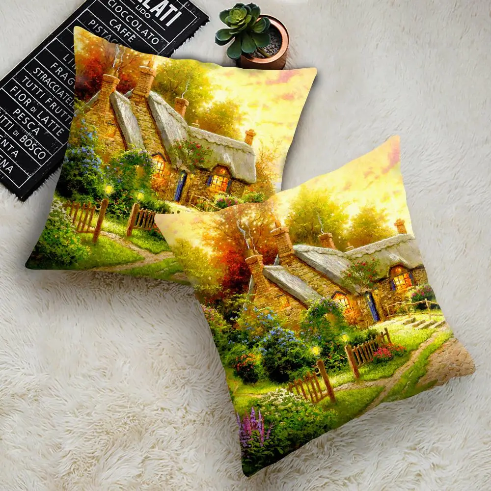 45X45CM American Country Vintage Cushion Cover Printed Polyester Pillowcase Home Decor Pillowcase
45X45CM American Country Vintage Cushion Cover Printed Polyester Pillowcase Home Decor Pillowcase