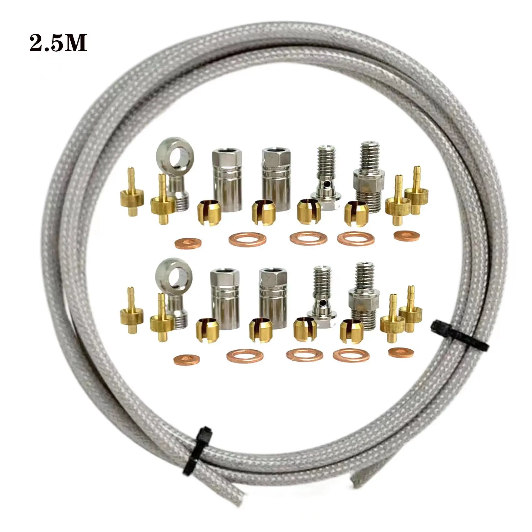 Brake Metal Hose Bike Brake Kit Maintain Tools Banjo Brake Brakes Connector Cycling Disc Hydraulic Metal Parts
Brake Metal Hose Bike Brake Kit Maintain Tools Banjo Brake Brakes Connector Cycling Disc Hydraulic Metal Parts