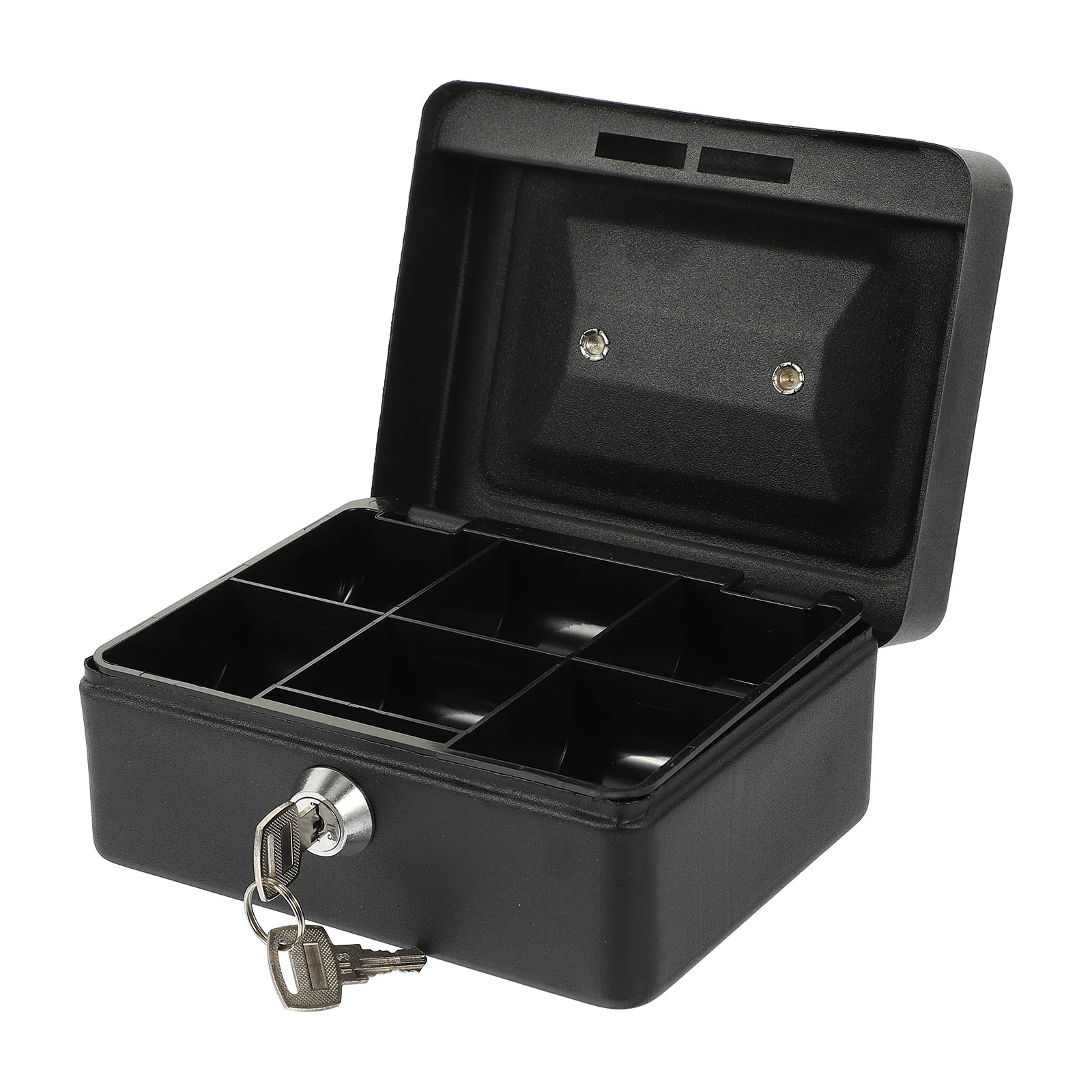 

1 Set Household Cash Box with Lock Portable Cash Container Insurance Holder