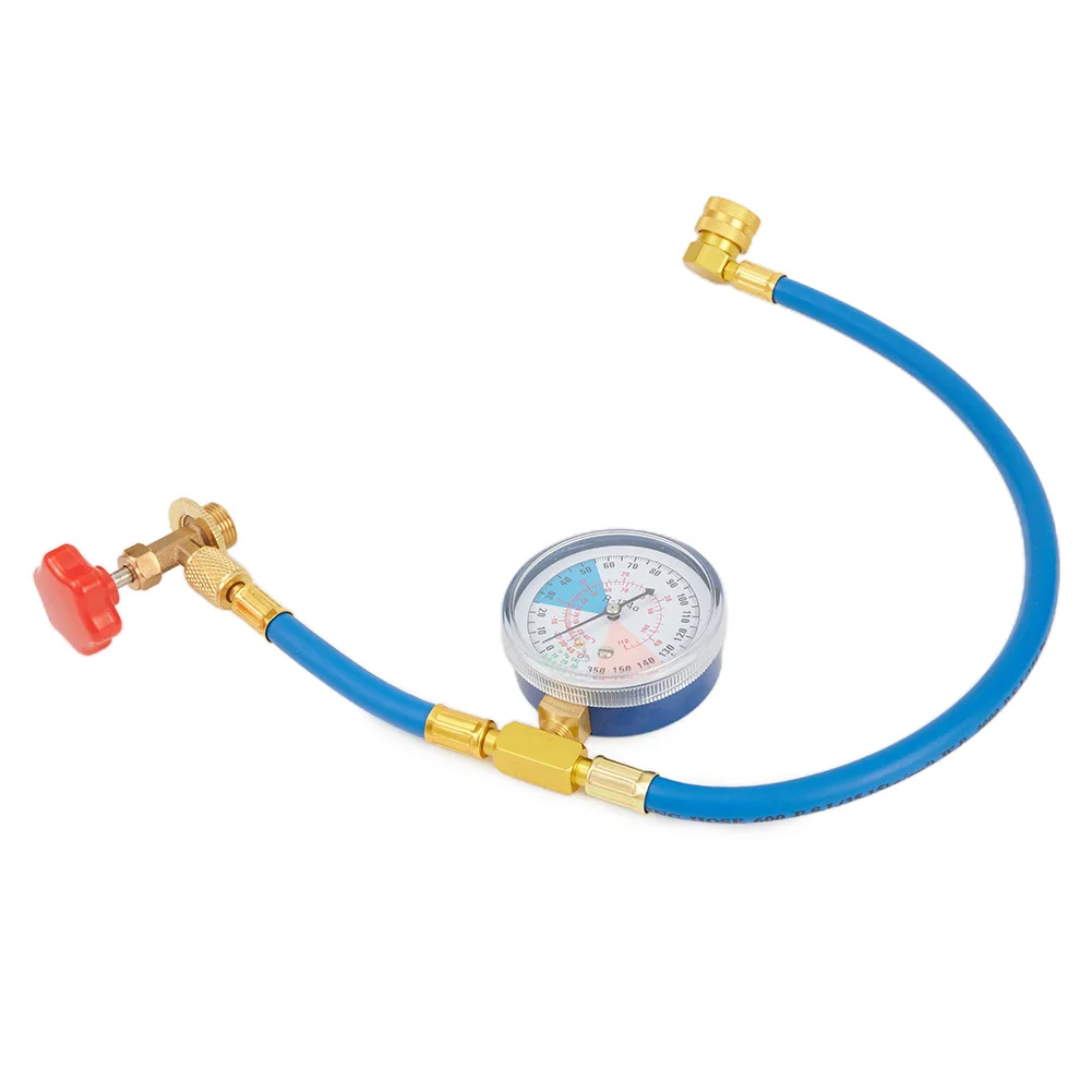 AC Car Air Conditioning Recharge Measuring Hose Gauge, Check Low Side Pressure for Accurate Fill, Built in Safety Valve
AC Car Air Conditioning Recharge Measuring Hose Gauge, Check Low Side Pressure for Accurate Fill, Built in Safety Valve