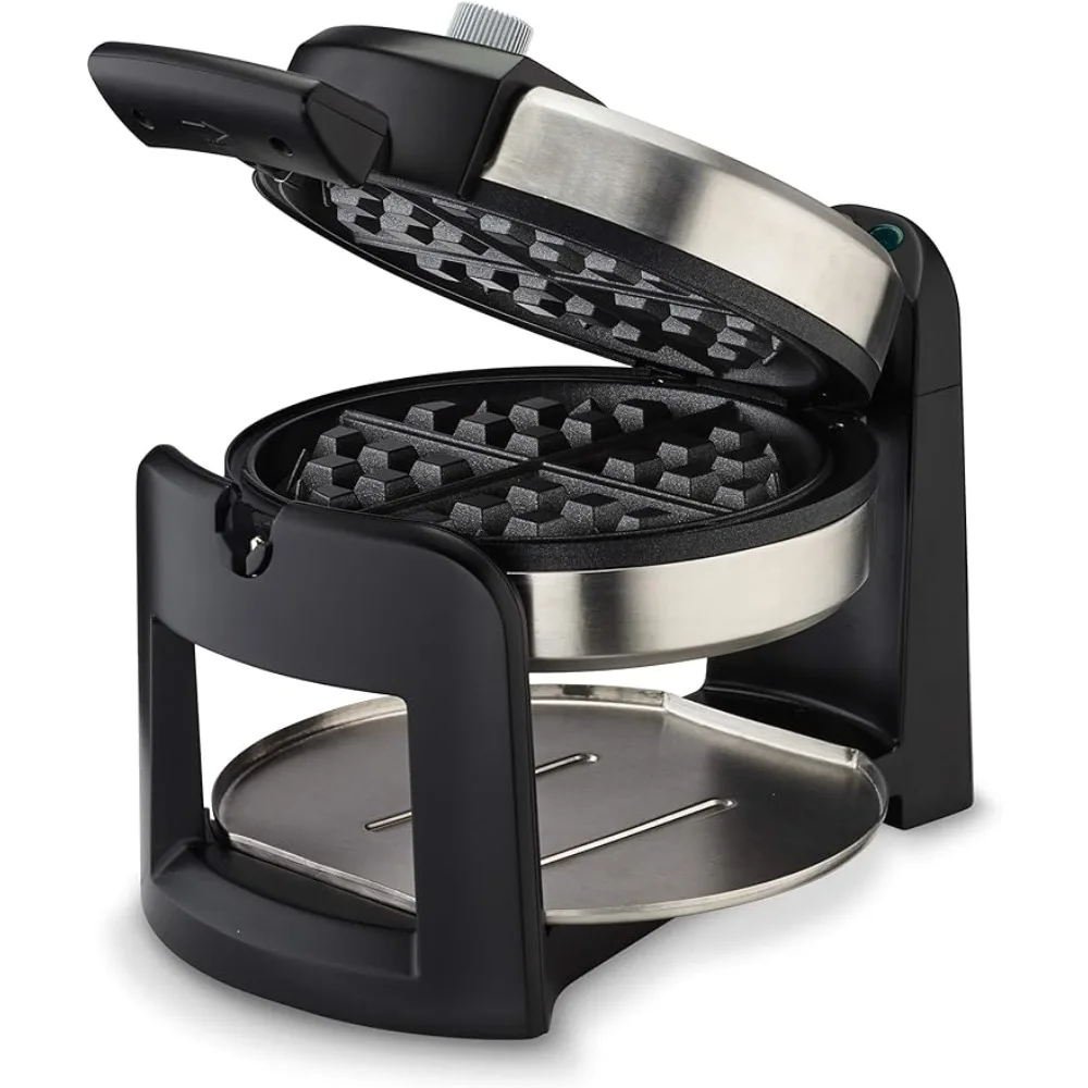 

new Cuisinart WAF-F30 Round Flip Belgian Waffle Maker, Black/Silver, 1 inch thick
