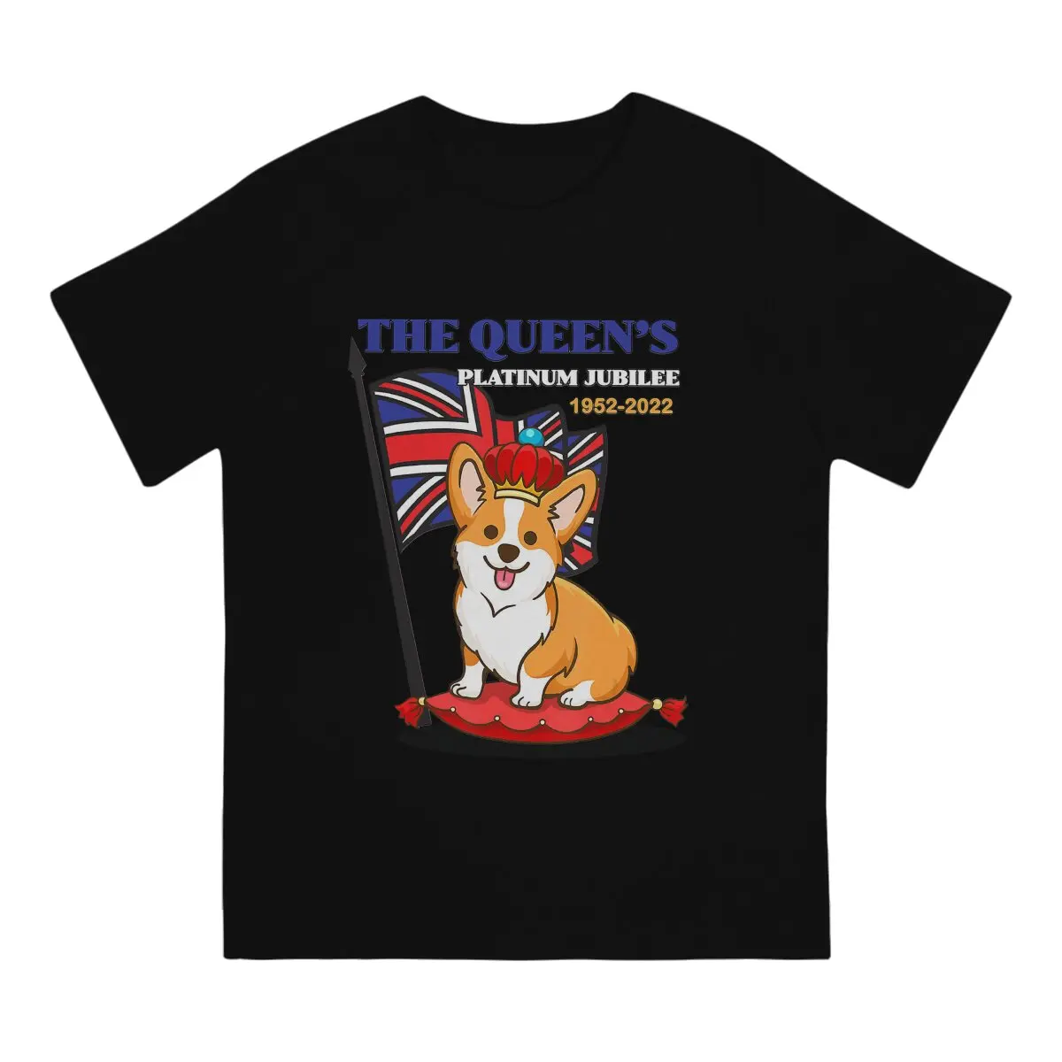 The Queen’s Platinum Jubilee Corgi Union Jack Men's T Shirts The Queen's Corgi Awesome Tees Short Sleeve Round Neck T-Shirts
The Queen’s Platinum Jubilee Corgi Union Jack Men's T Shirts The Queen's Corgi Awesome Tees Short Sleeve Round Neck T-Shirts