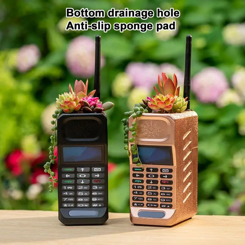 Succulent Pots Cell Phone Shape Resin Flower Pots With Drainage Hole Flexible Plant Nursery Pots Seedlings Cuttings for Cactus
Succulent Pots Cell Phone Shape Resin Flower Pots With Drainage Hole Flexible Plant Nursery Pots Seedlings Cuttings for Cactus