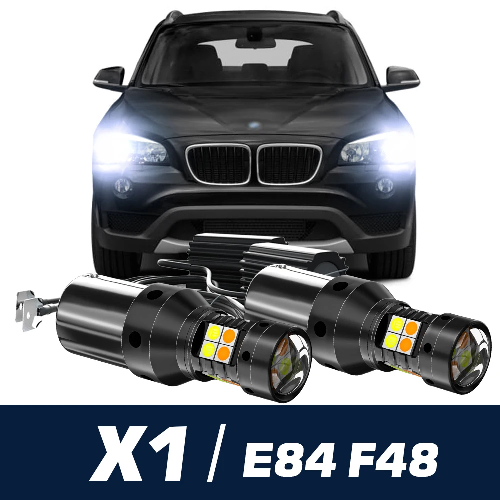 

2x LED Dual Mode Turn Signal+Daytime Running Light Canbus Accessories DRL For BMW X1 E84 F48 2009 2010 2011 2012 2013 2014 2015