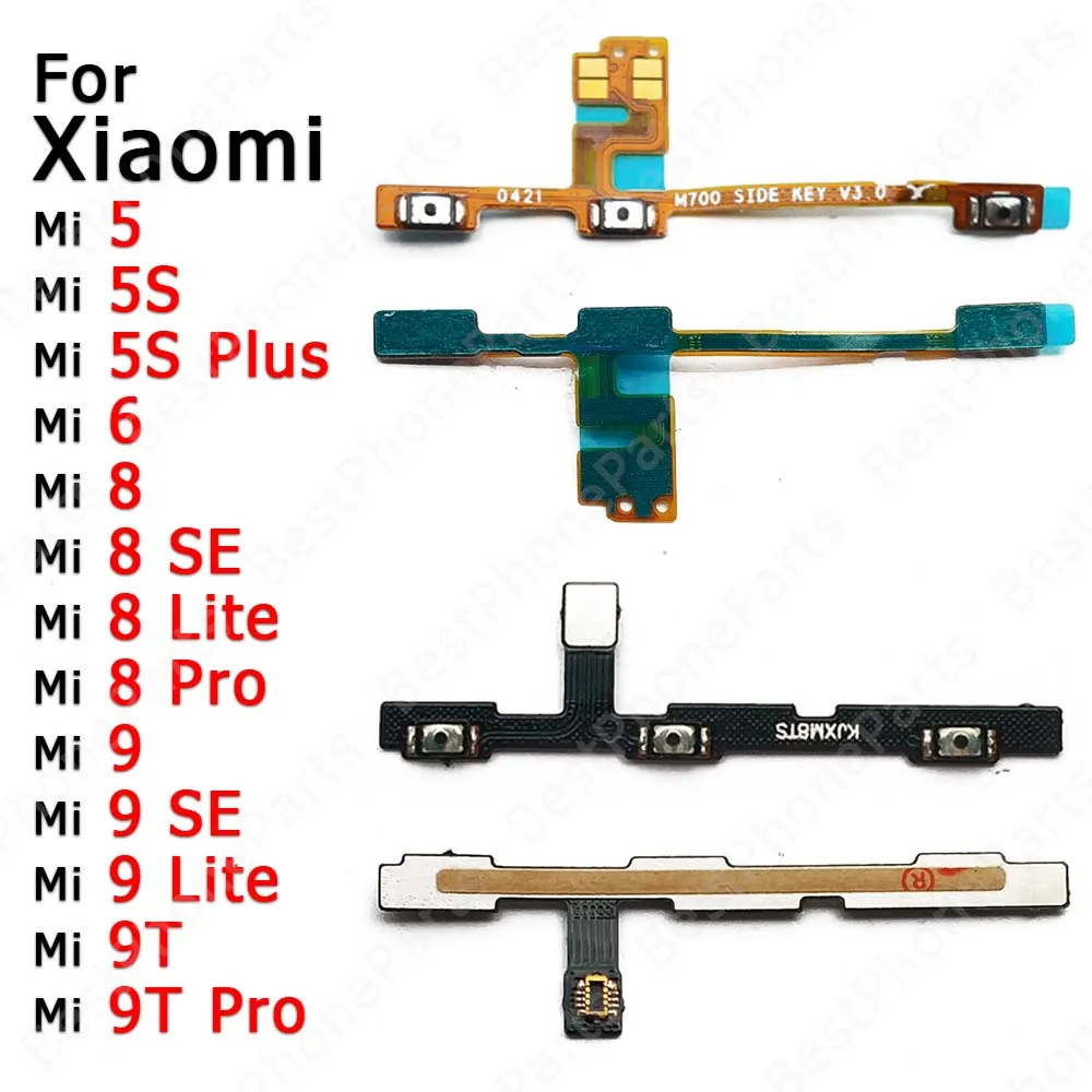 

Power On Off Flex Cable For Xiaomi Mi 6 8 SE 9 Lite 9T Pro 5 5S Plus Volume Key Side Button Mute Switch Spare Parts
