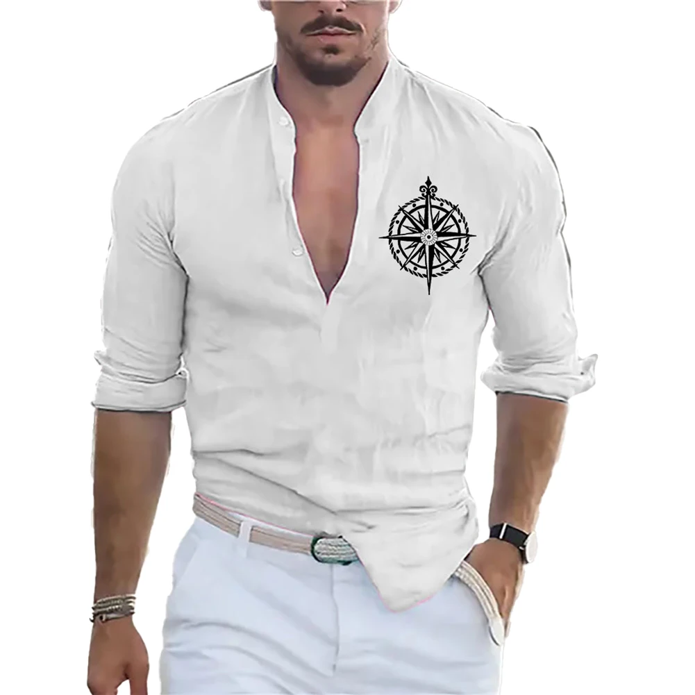 Male Shirt T Shirts Beachwear Tops Blouse Button-Down Casual Daily Holiday Long Sleeve Mens Pajamas Party 2023
Male Shirt T Shirts Beachwear Tops Blouse Button-Down Casual Daily Holiday Long Sleeve Mens Pajamas Party 2023