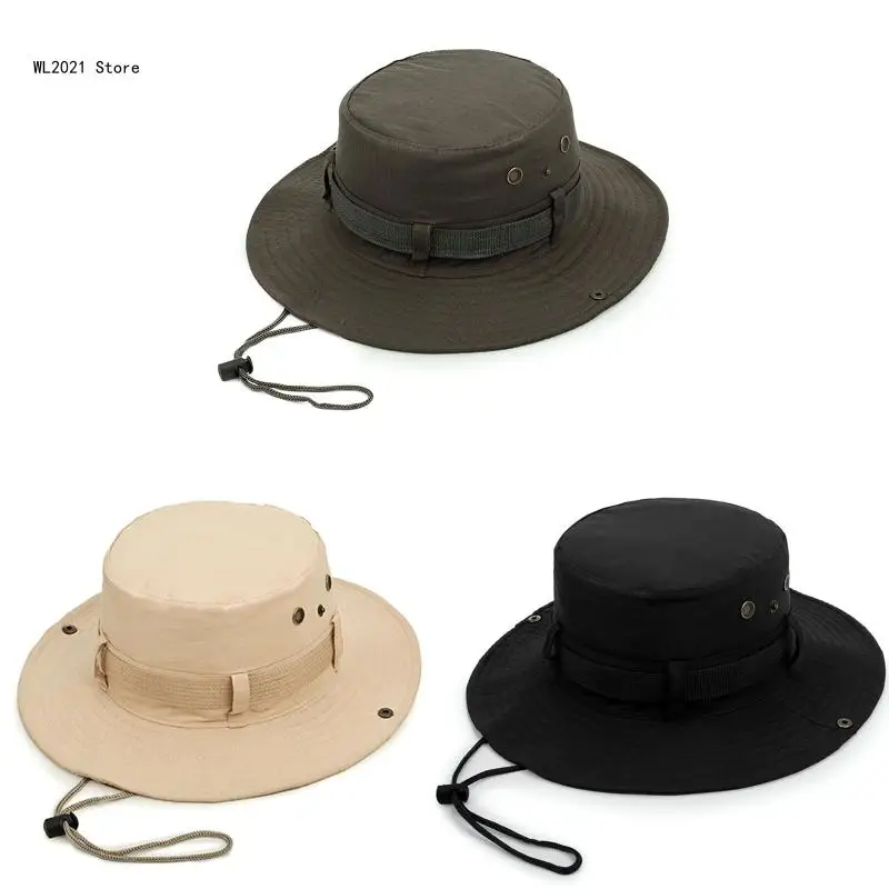 

Men Cotton Bucket Hat Portable Outdoor Sports Fisherman for Women Teenagers Casual Spring Summer Sunscreen Hat