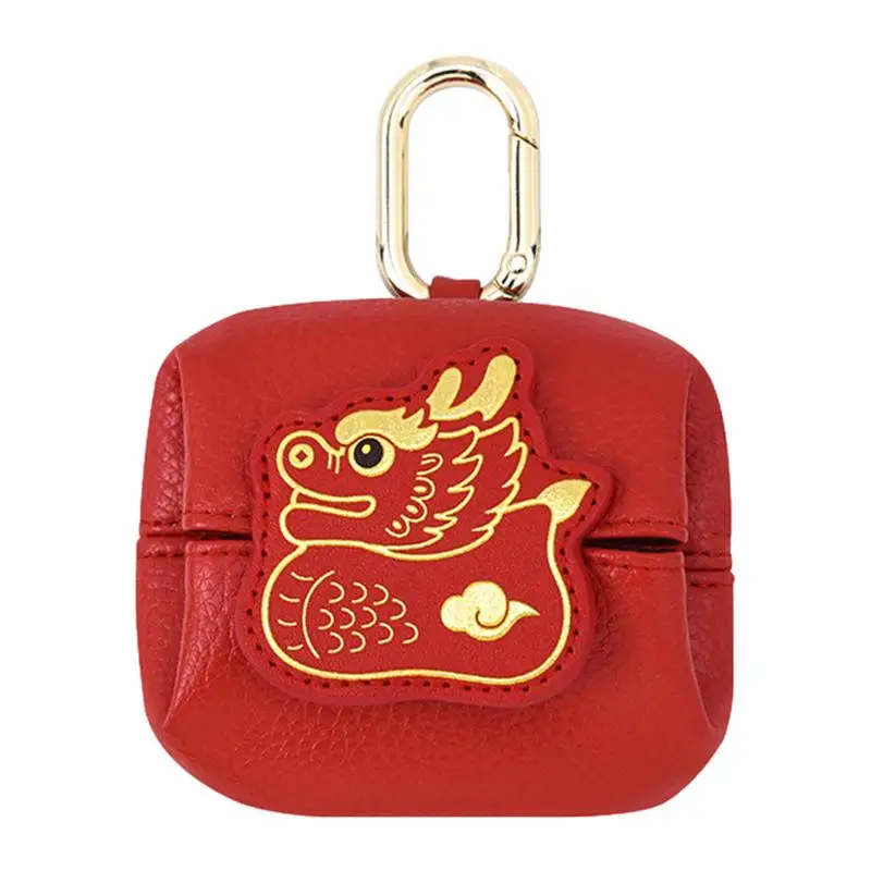 

Change Purse Dragon Year Lucky Money Wallet Handmade Key Holder Storage With Snap-Button Small Wallets For Keys Lipstick